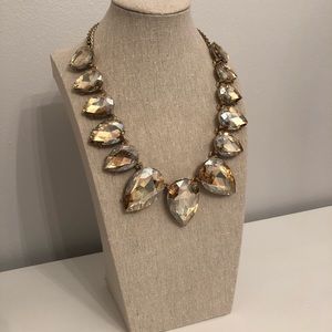 Gold Stone Statement Necklace